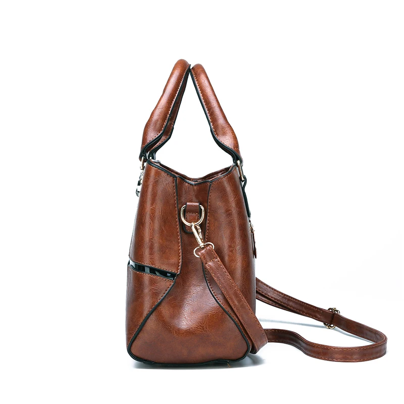 Женский набор из 3 предметов шикарные универсальные винтажные однотонные сумки