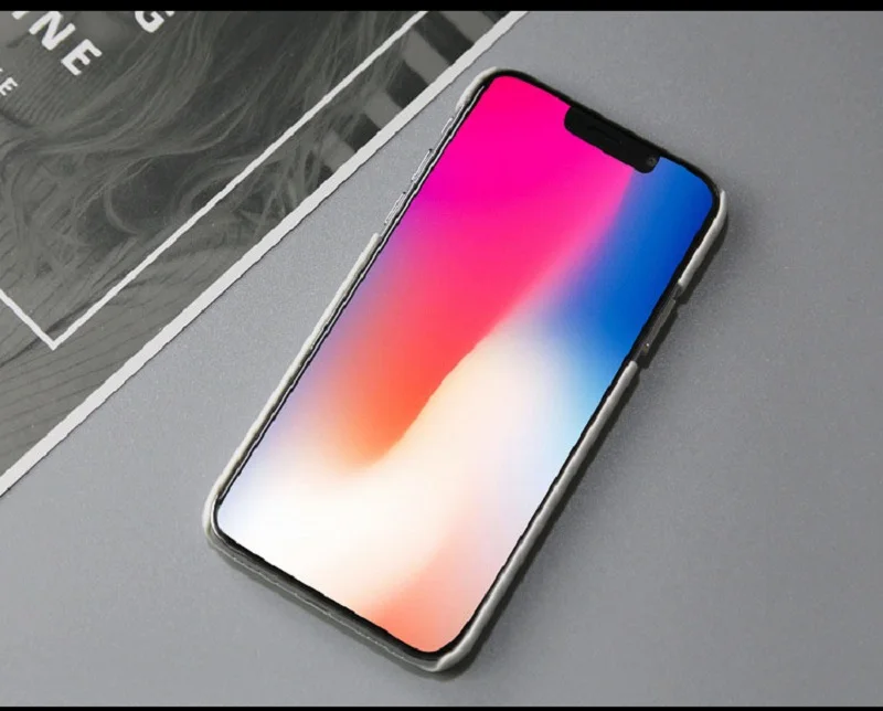 Чистый белый матовый пластиковый жесткий чехол для iPhoneX anit-отпечатки пальцев с