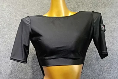 Tops Платье для латинских танцев, женское, черное, сексуальное, с открытой спиной, с кисточками, топы для женщин, Румба, ча, ча, Самба, танго, костюмы для сцены, DN3393 - Цвет: Tops