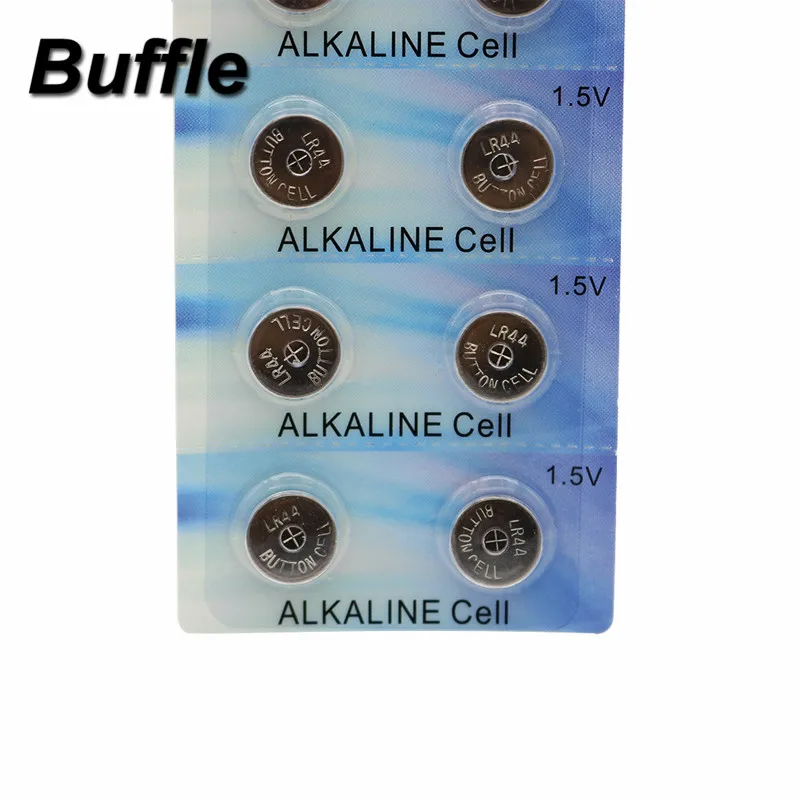 New Buffle 100pcs/10packs AG13 LR44 357A S76E G13 Button Coin Cell Battery 1.5V Alkaline Batteries Wholesale | Электроника