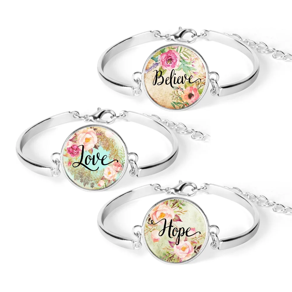 Амулеты из Библии с надписью Hope Believe Wish Dream браслет цитатой вдохновляющий 2019 |