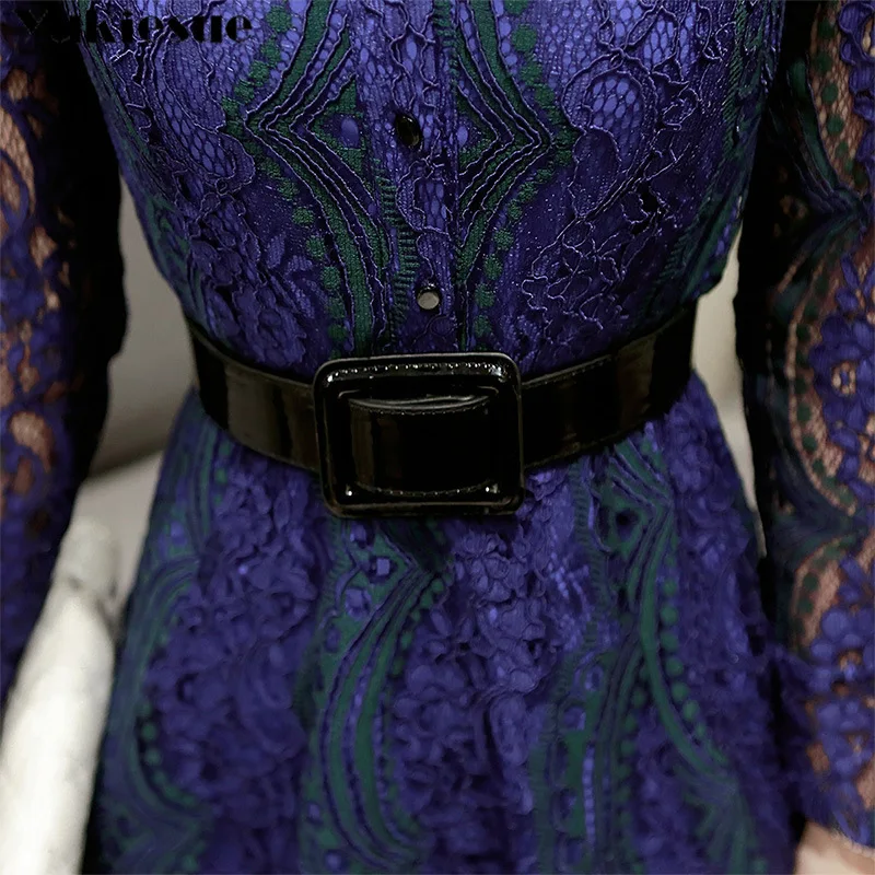 Женское кружевное платье черное винтажное макси с принтом вечерние платья