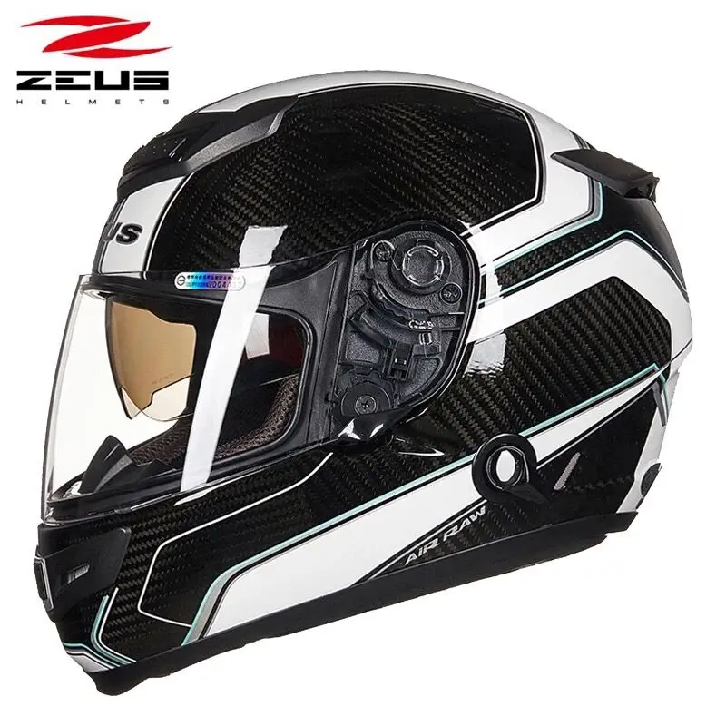 ZEUS 1200E из углеродистого волокна с полным покрытием уход за кожей лица moto rcycle шлем