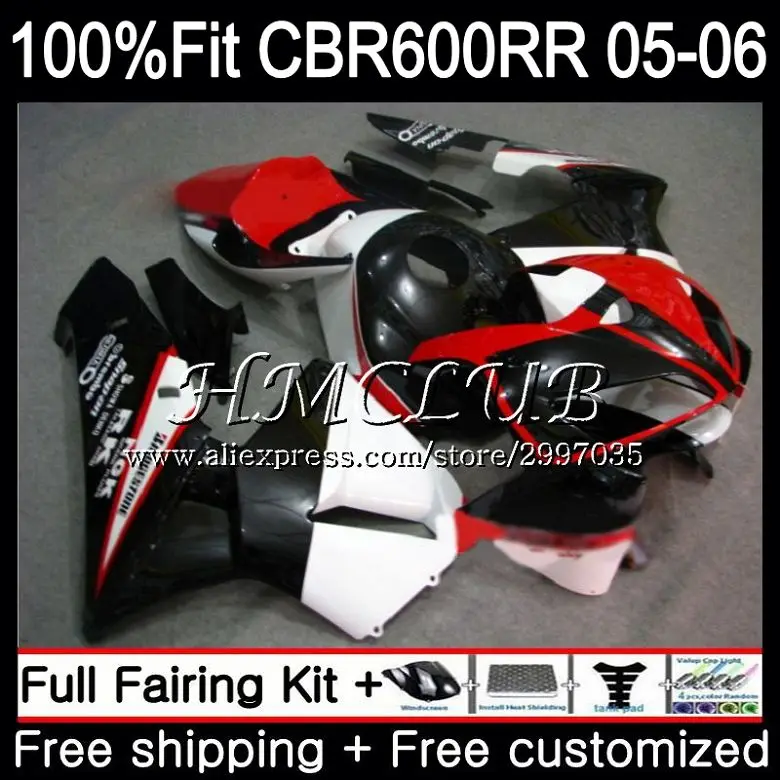 

Injection For HONDA CBR 600RR black hot CBR600 RR 600F5 2005 2006 80HC.10 CBR600RR F5 05 06 CBR600F5 CBR 600 RR 05 06 Fairing