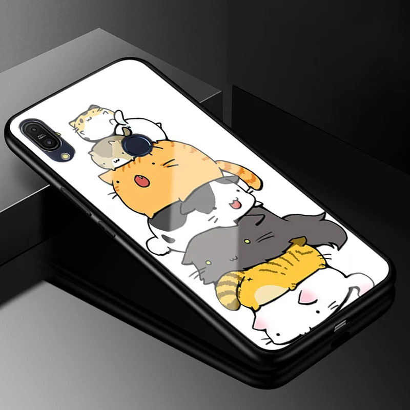 19 Чехол из закаленного стекла для ASUS Zenfone Max Pro M1 ZB601KL, жесткая задняя крышка из поликарбоната для ASUS Max Pro M1 ZB602KL X00TD, силиконовый бампер - Цвет: 19
