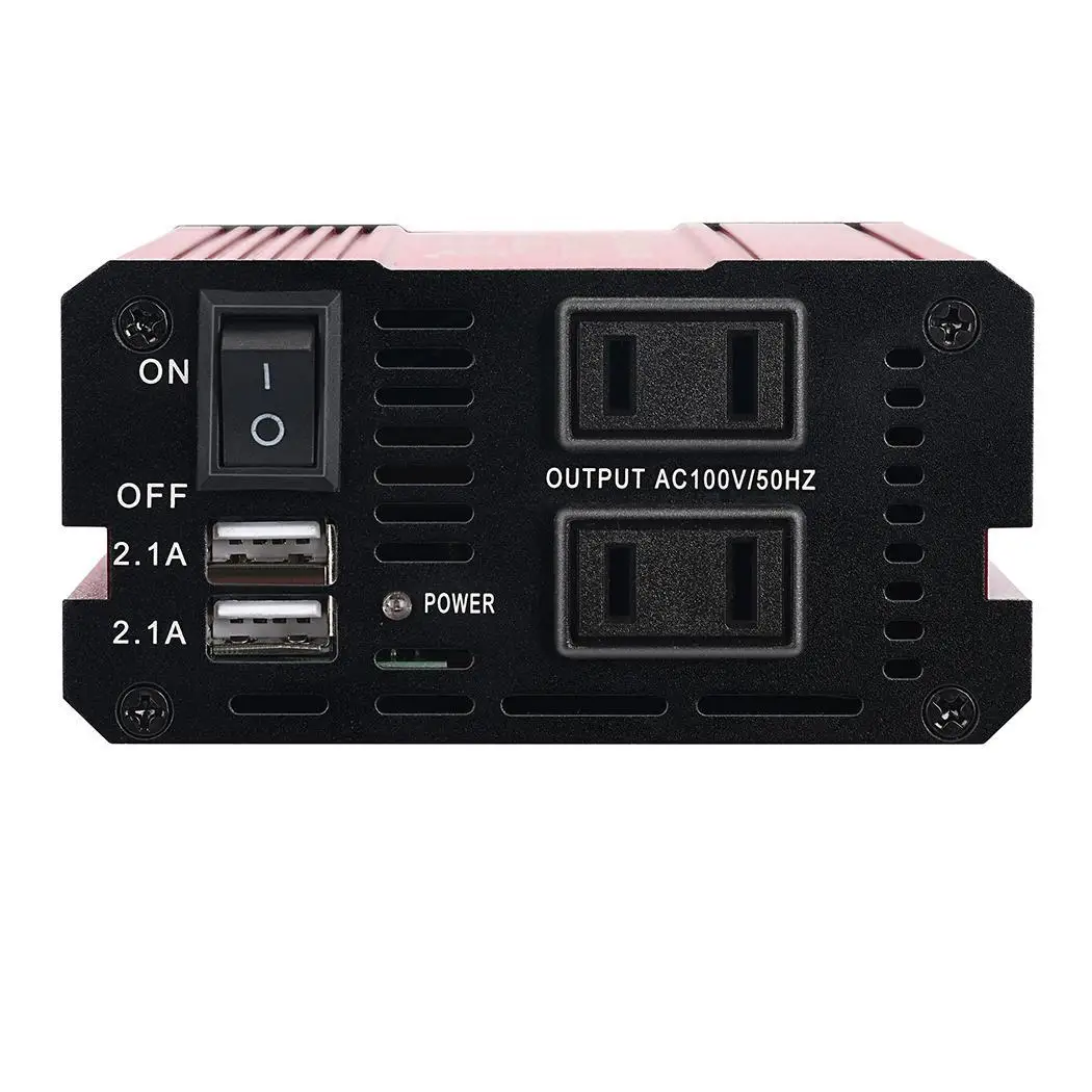500 Вт автомобильный инвертор питания DC12V к AC110V/220 В двойной USB преобразователь