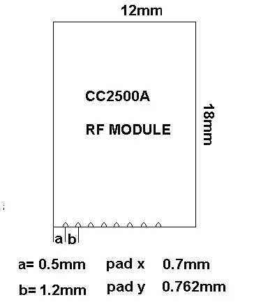 CC2500 беспроводной модуль (маленький размер 2 4 ГГц) хорошего качества|module sms|module