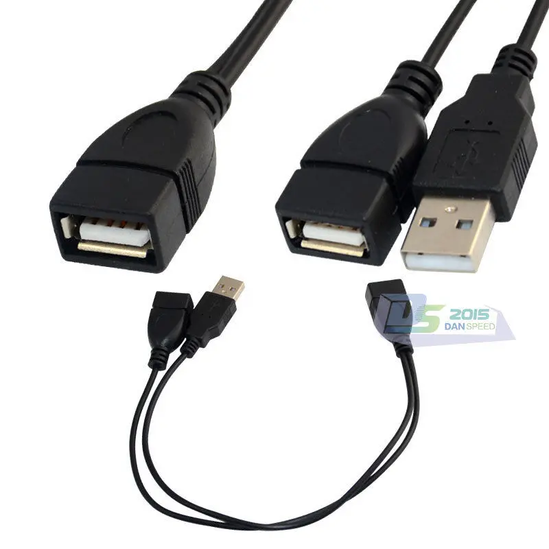 Danspeed 30 см 1FT женский USB 2 0 для Dual Мужской и Женский Удлинительный Кабель адаптер|usb