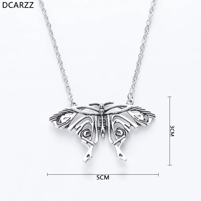 

Mamma Mia Silver Plated Butterfly Pendant Yong Donna's Big Butterfly Necklace Costume Cosply Jewelry Accessories for Women Gift