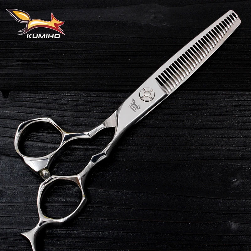 

KUMIHO 6" Professional Barber Hair Teeth Thinning Cutting Scissors HaircutTexturizing Shears Japanese steel 440C Free Shipping