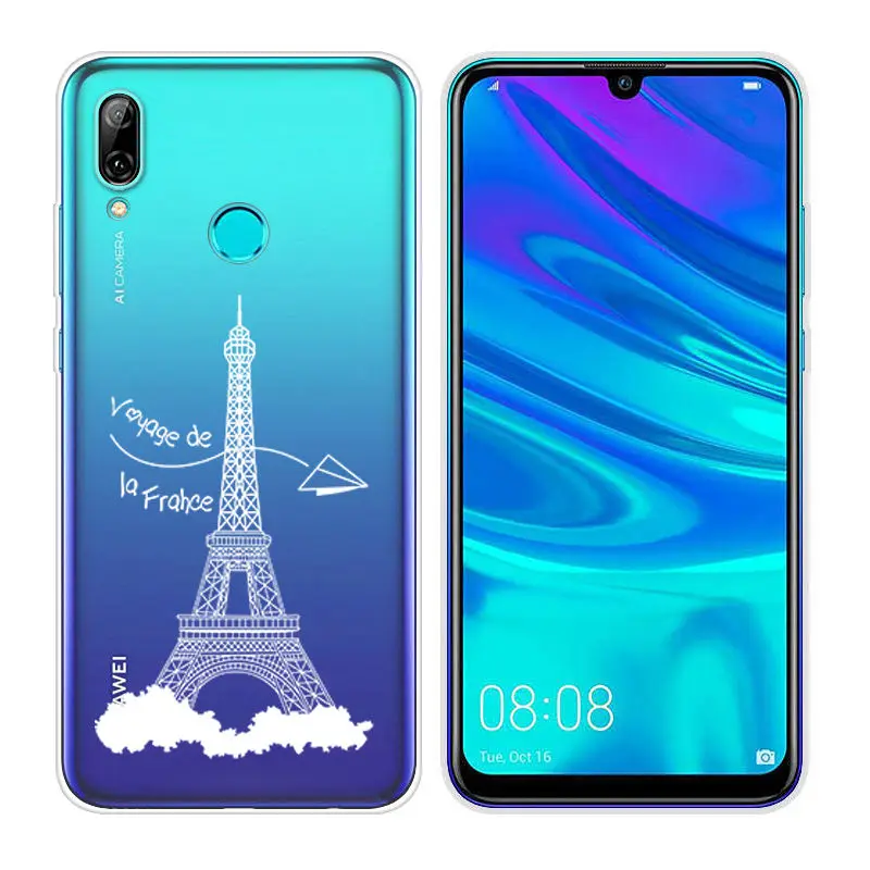 09 Силиконовые чехлы Arvin для huawei P Smart, мягкий прозрачный ТПУ чехол для телефона P Smart, 6,21 дюймов, чехол с рисунком, сумка - Цвет: 09