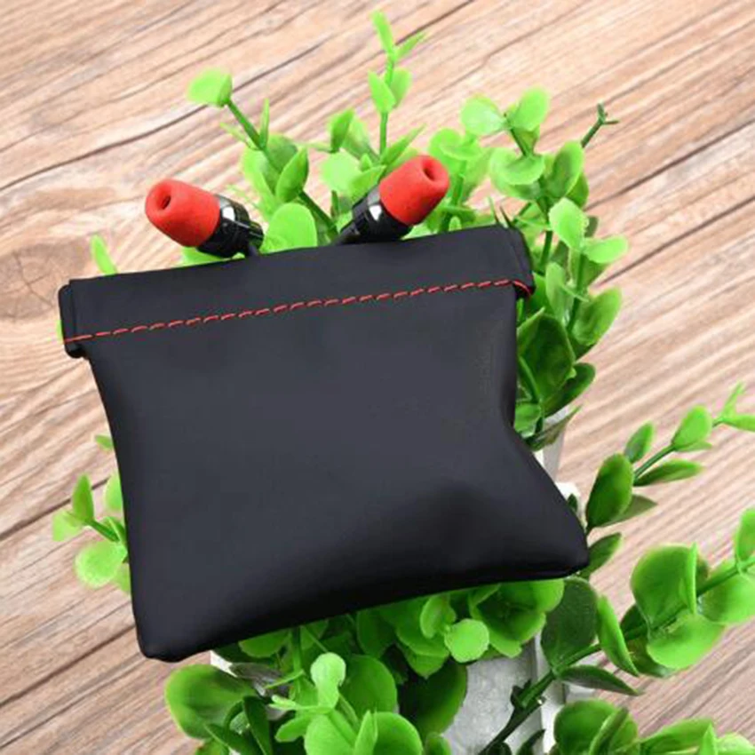 PU Leather Earphone Bag Waterproof Headphones Storage Bags Mini Zippered Case Ear Pads USB Cable | Электроника