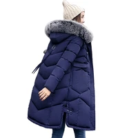 2021 new arrival winter jacket parkas women warm thicken long fur womens winter parka hooded female coat cotton padded outwear