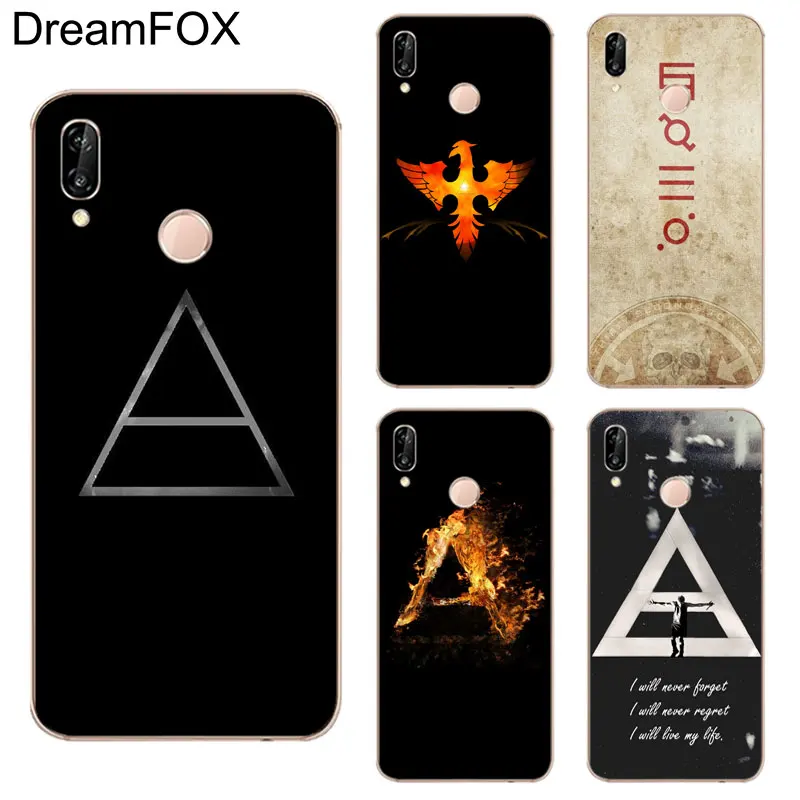 DREAMFOX K005 30 Seconds To Mars Logo Soft TPU Silicone Case Cover For Huawei Honor 6A 6C 7X 9 10 P20 Lite Pro P Smart |