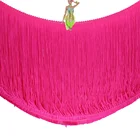 1 ярд, нейлоновая бахрома, кисточка для латинского платья, неоновый цвет, Самба, макраме, матовый цвет, отделка для шитья 28-30 см