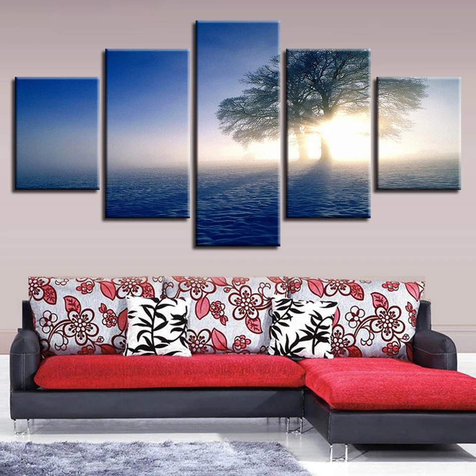Художественный плакат Декор современная домашняя гостиная стена 5 шт. солнечный