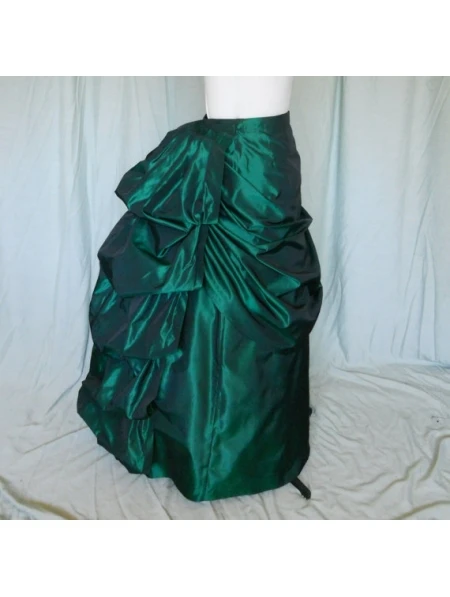 Зеленая тафта викторианская суетная юбка|victorian bustle skirt|bustle skirtskirt skirt |