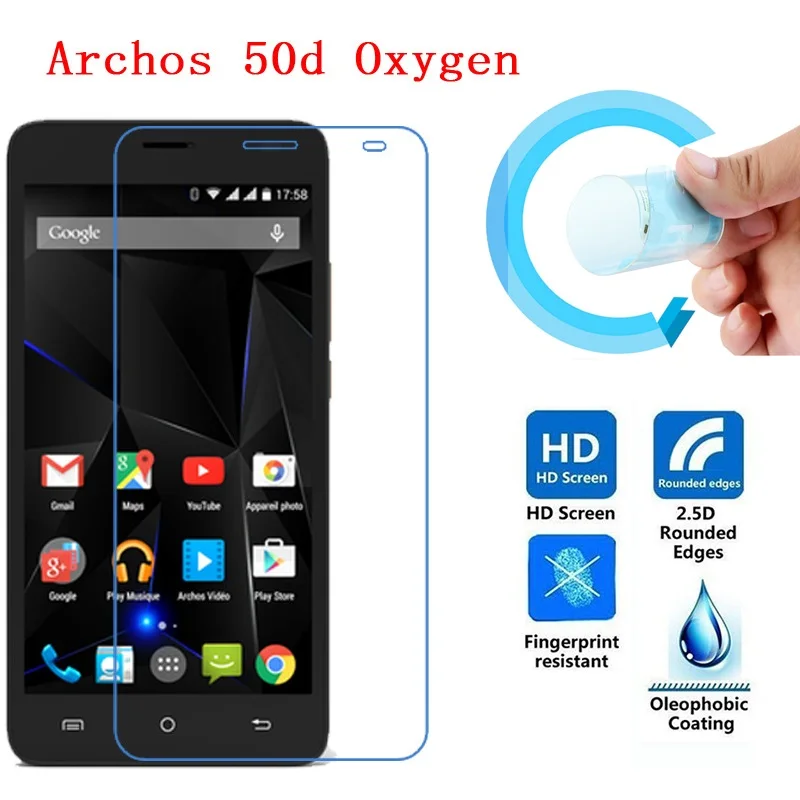 Archos 50d кислорода Экран защитная пленка 2.5D ультра тонкий HD Ясно Pet Мягкая Защитная