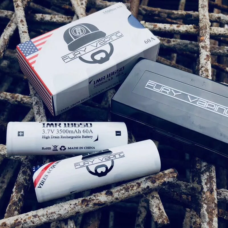 ICL USA FURY VAPING 18650 Батарея 3,7 V 3500mAh 60A перезаряжаемый литий-ионный Vape блок питания для электронной сигареты батарея