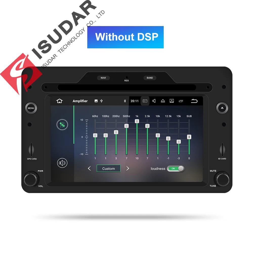 Isudar 1 Din Android 9 Авторадио для Alfa/Romeo/Spider/Brera/159 Sportwagon автомобильный мультимедийный плеер gps DVD Восьмиядерный DSP - Цвет: RAM 32GB Without DSP