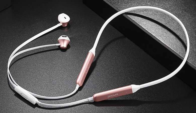 H12 rose Picun H12 Bluetooth беспроводные наушники спортивные водонепроницаемые наушники Магнитная гарнитура наушники с микрофоном - Цвет: H12 rose
