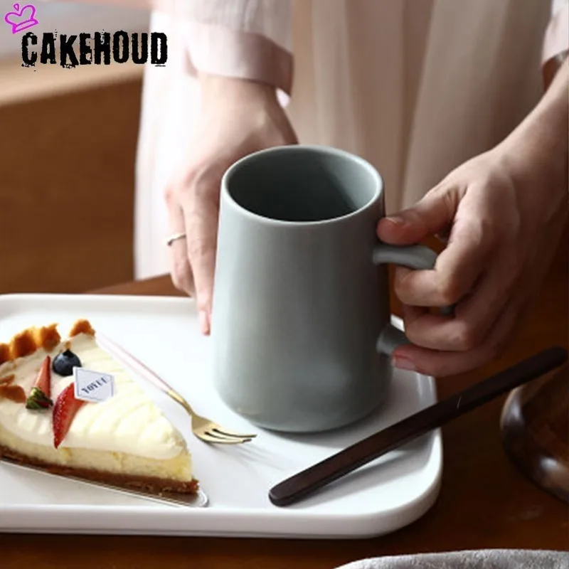CAKEHOUD Бытовая керамика однотонная цветная кофейная чашка большой емкости кружка креативная Питьевая утварь Современная кофейная чашка Подарочная чашка для молока