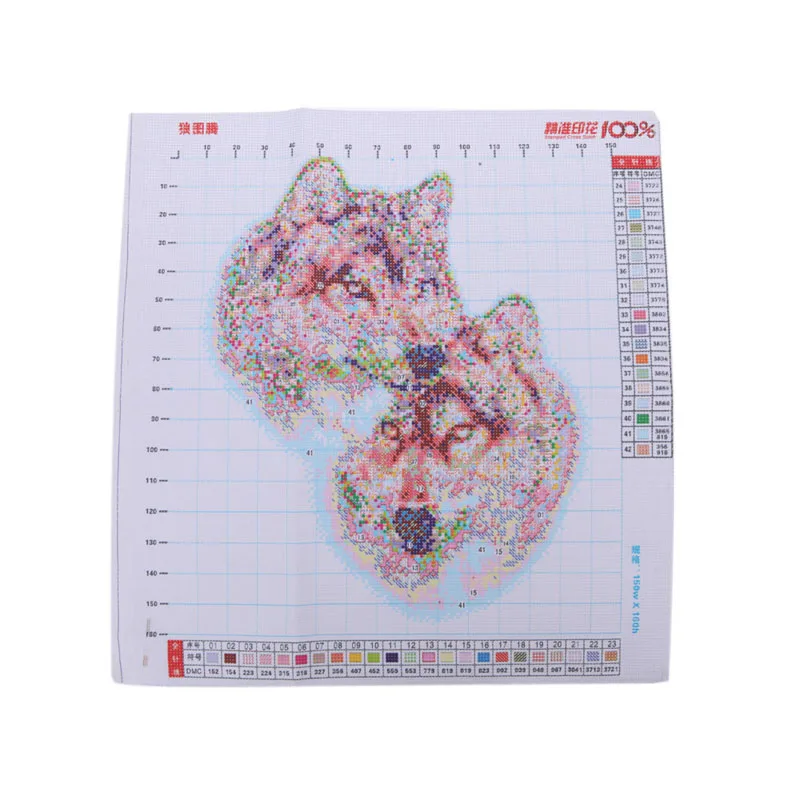 Рукоделие ручной работы Набор для вышивки крестиком вышивания рисунок волка