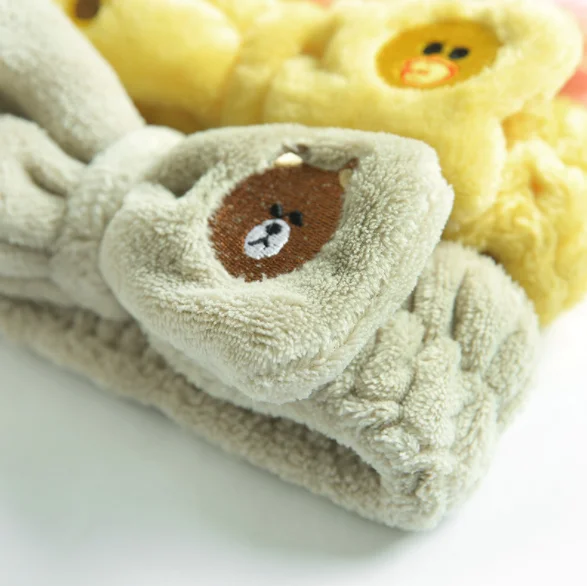 

The 2018 New Lovely Embroidered Bow Woollen Hairbands