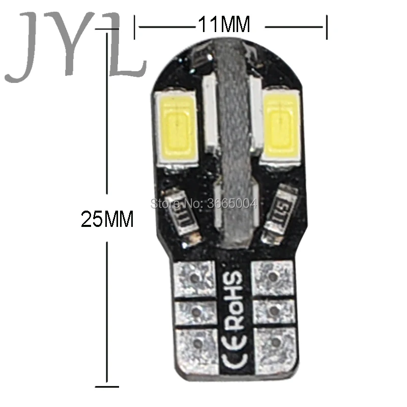 10 шт. Canbus Error Free T10 8 5730 SMD СВЕТОДИОДНЫЙ Автомобильный боковой клиновидный