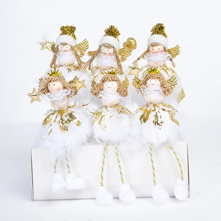 1 шт. Симпатичная Белая Рождественская игрушка Ангел Кукла новый год Свадьба