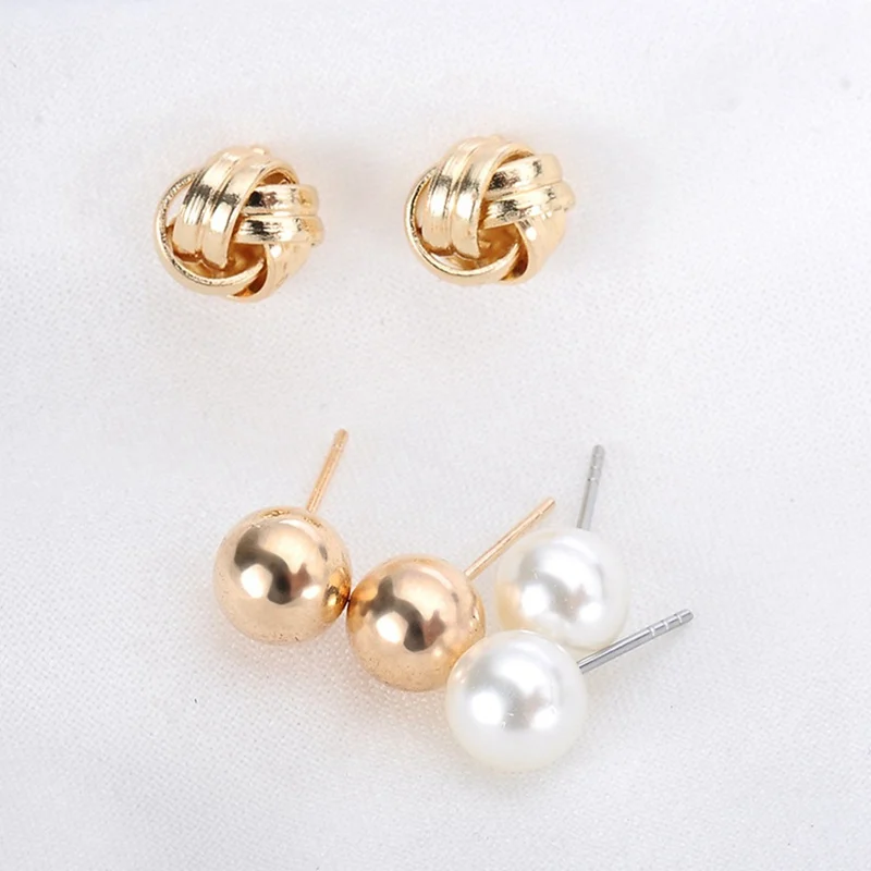 6 Pairs Vintage Leaves Long Tassel Earrings Set Simulated Pearl Stud For Women New Jewelry | Украшения и аксессуары