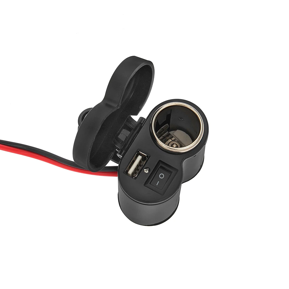 12V 24v Автомобиль Мотоцикл Велосипед Водонепроницаемый прикуриватель USB Мощность