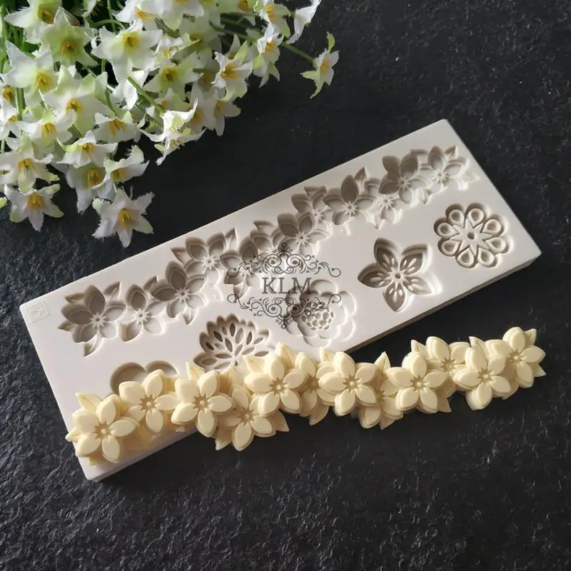 

New Flower string silicone mold Cake Decorating Tools