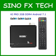 MECOOL KI Pro Android 7,1 DVB S2+ DVB T2/C ТВ приставка Amlogic S905D четырехъядерный DDR4 2 Гб 16 Гб 2,4G/5G WiFi H.265 UHD 4K медиаплеер