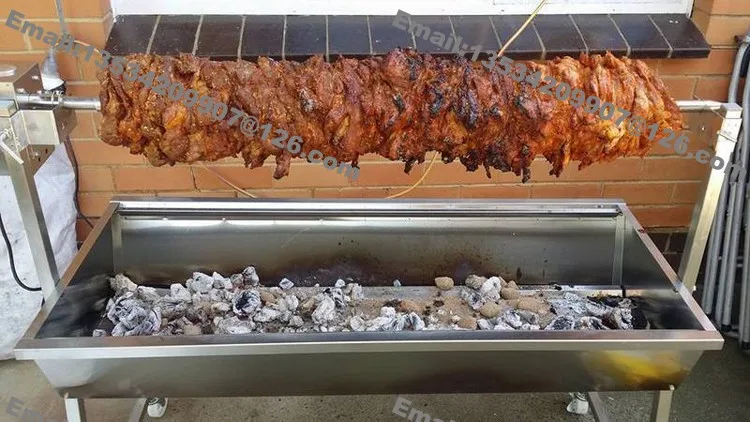 89 см свинья rotisserie барбекю гриль набор колесиках большой грили|Электрические