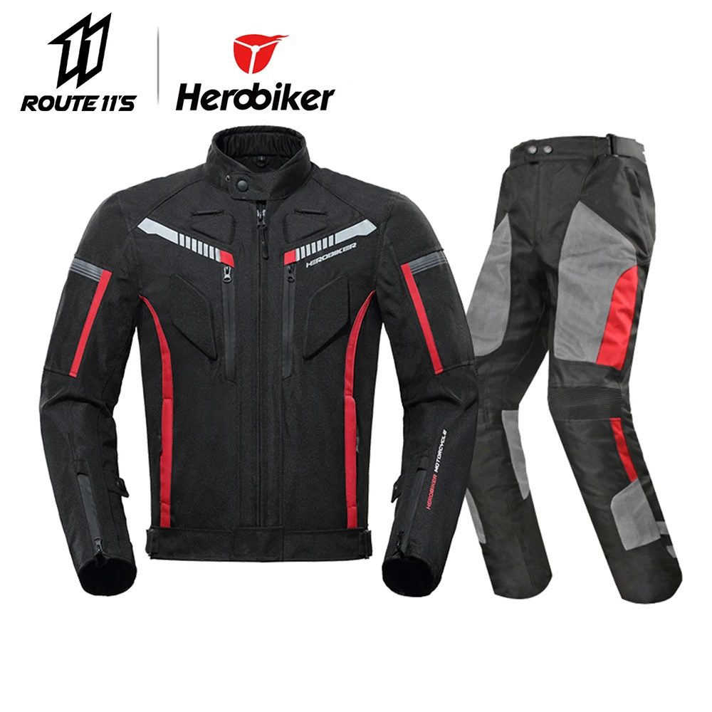 Herobiker мотоциклетная куртка защитная Шестерни Для мужчин мото куртки ветрозащитный Мотоцикл Cruiser Touring Костюмы плащ