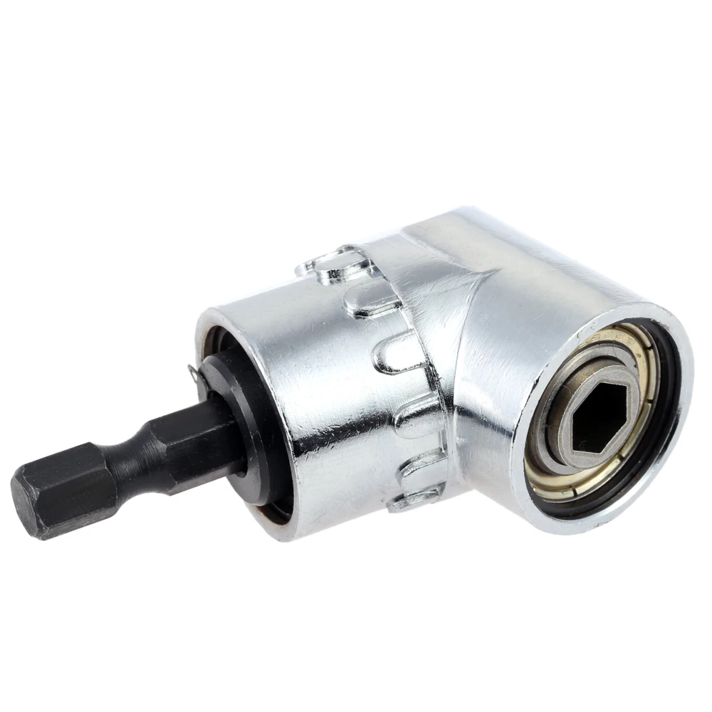 

1/4 Inch Hex Drill Bit Socket Holder Adaptor Sleeve105 Degree Angle Extension Right Driver Drilling Shank Screwdriver Magnetic