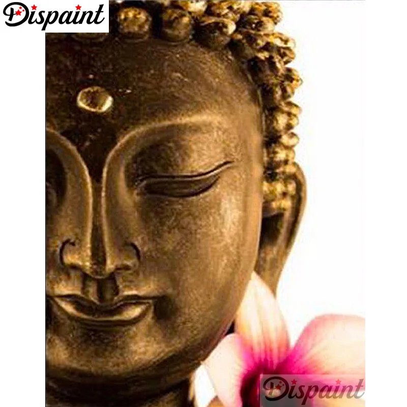 

Dispaint Full Square/Round Drill 5D DIY Diamond Painting "Religious Buddha" Embroidery Cross Stitch 3D Home Decor A10566