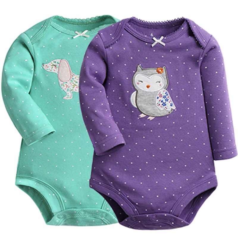 Боди для новорожденных 2 шт. одежда детей с длинным рукавом спортивный костюм