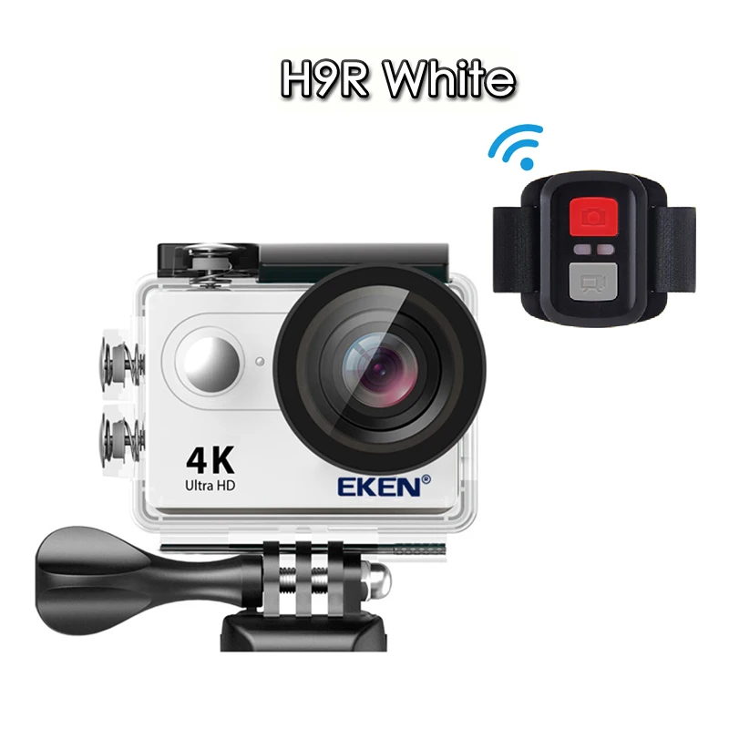 Экшн-камера eken H9R/H9 Ultra HD 4 K/30fps WiFi 2," 170D Водонепроницаемая камера для подводной съемки на шлеме Спортивная камера s - Цвет: H9R White