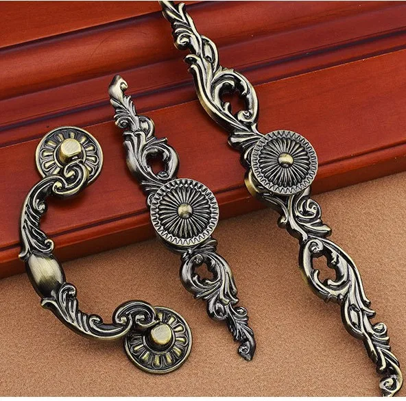 Европейская бронзовая фурнитура ручки кухонных шкафов дверная ручка выдвижной