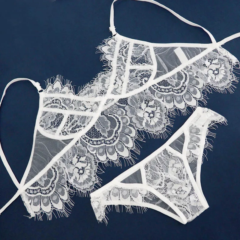Новый кружевной бюстгальтер без подкладки Bralette бикини See Through Sexy Треугольники