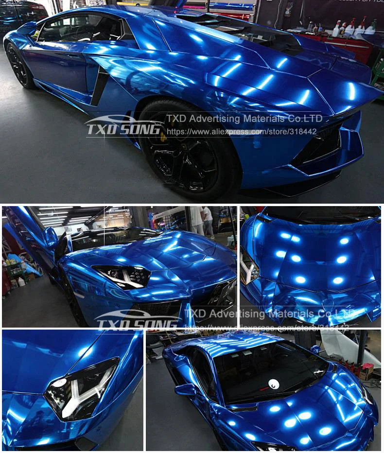 Высококачественная зеркальная виниловая наклейка цвета розового Красного