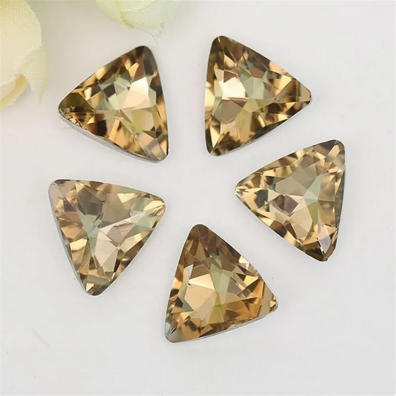 Lt Topaz Color pointback crystal rhinestone 8mm-23mm loose faceted glass for clothing accessories jewelry making | Дом и сад