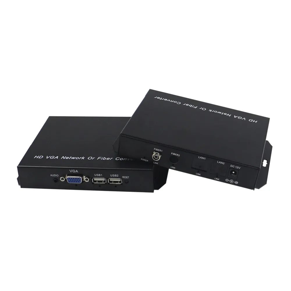 Vga-kvm волоконно-оптический конвертер VGA USB мышь и клавиатура аудио KVM удлинитель
