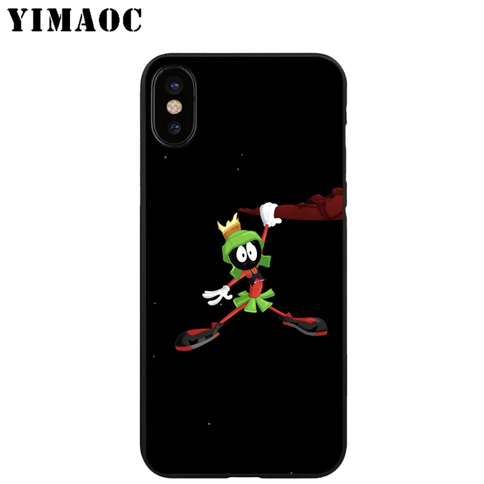 YIMAOC Марвин Рождество Мягкий ТПУ Черный силиконовый чехол для iPhone X или 10 8 7 6S Plus 5 5S