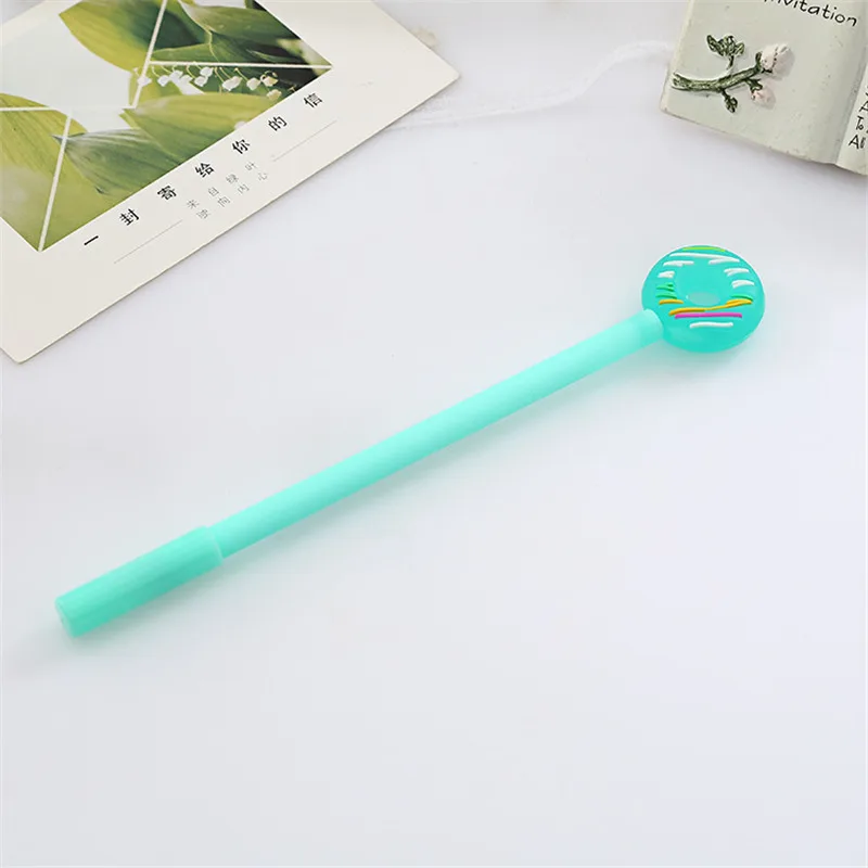 Корейские милые кавайные пончики гелевые каваи конфетного цвета канцелярские