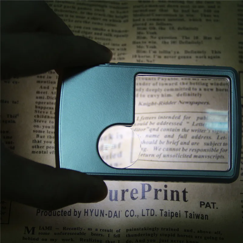 Xinxiang светодиодный освещенный увеличитель 89*57*9 мм Светодиодная лупа для