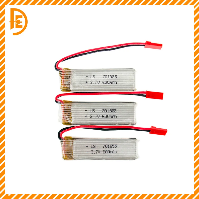 3.7V 600mah батарея 5 шт и зарядное устройство для UDI u817 syma s032 rc quadcopter u817a u817c u818a zango avio часть оптом на.