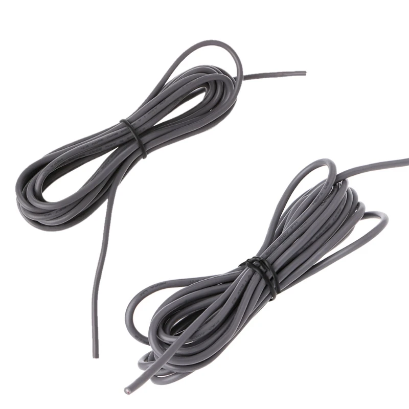 Серый 2-проводник 26Awg экранированный гитарный звукосниматель подводящего провода 9ft Длина